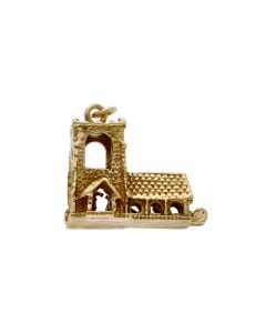 Pre-Owned 9ct Yellow Gold Opening Church Wedding Charm