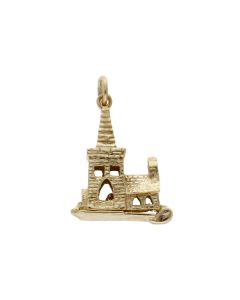 Pre-Owned 9ct Yellow Gold Opening Church Wedding Charm