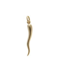 Pre-Owned 9ct Yellow Gold Large Hollow Horn Of Life Pendant