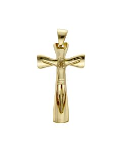 Pre-Owned 18ct Yellow Gold Solid Crucifix Pendant