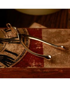 Pre-Owned Vintage 1980 9ct Yellow Gold Wishbone Pendant