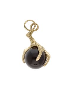 Pre-Owned 9ct Yellow Gold Claw & Onyx Ball Charm