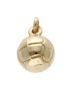 Pre-Owned 9ct Yellow Gold Hollow Football Charm Pendant