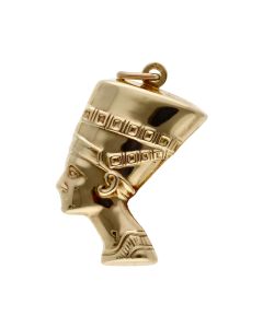 Pre-Owned 9ct Yellow Gold Large Hollow Nefertiti Pendant