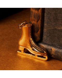 Pre-Owned Vintage 1978 9ct Yellow Gold Ice Skate Charm