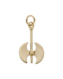 Pre-Owned 9ct Yellow Gold Labrys Double Headed Axe Pendant