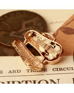 Pre-Owned Vintage 1973 9ct Gold Opening Violin Case Charm