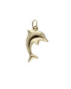 Pre-Owned 9ct Yellow Gold Hollow Dolphin Charm