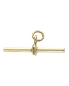 Pre-Owned 9ct Yellow Gold Plain T-Bar Pendant