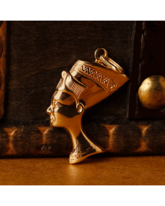 Pre-Owned Vintage 1987 9ct Yellow Gold Nefertiti Pendant