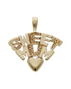 Pre-Owned 9ct Yellow Gold 'Sweet Mum' Pendant