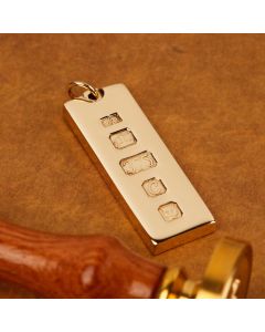 Pre-Owned Vintage 1977 9ct Yellow Gold Ingot Bar Pendant
