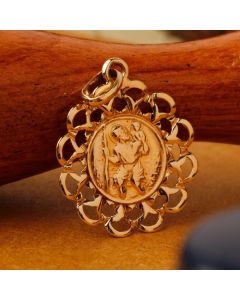 Pre-Owned Vintage 1980 9ct Yellow Gold St.Christopher Pendant
