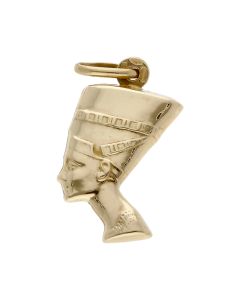 Pre-Owned 9ct Yellow Gold Hollow Nefertiti Pendant