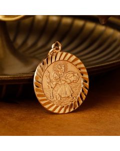 Pre-Owned Vintage 1988 9ct Yellow Gold St.Christopher Pendant