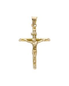 Pre-Owned 9ct Yellow Gold Crucifix Pendant