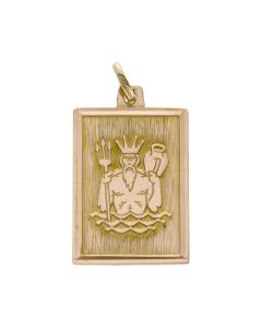 Pre-Owned Vintage 1978 9ct Yellow Gold Poseidon Pendant