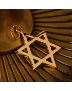 Pre-Owned Vintage 1983 9ct Gold Plain Star of David Pendant