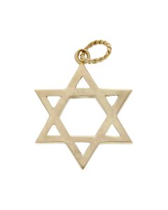 Pre-Owned Vintage 1983 9ct Gold Plain Star of David Pendant