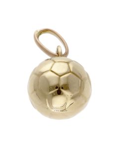 Pre-Owned 9ct Yellow Gold Hollow Football Charm Pendant