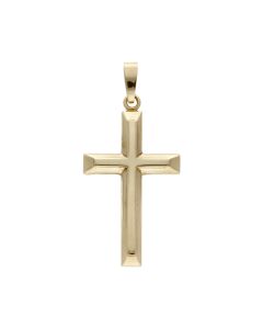 Pre-Owned 9ct Yellow Gold Hollow Cross Pendant