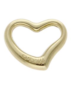 Pre-Owned 9ct Yellow Gold Hollow Floating Heart Pendant
