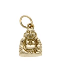 Pre-Owned 9ct Yellow Gold Solid Buddha Charm