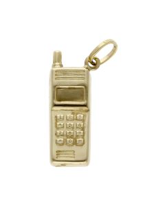 Pre-Owned 9ct Yellow Gold Hollow Mobile Phone Charm