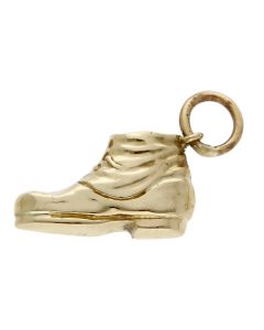 Pre-Owned Vintage 1970 9ct Yellow Gold Hollow Old Boot Charm