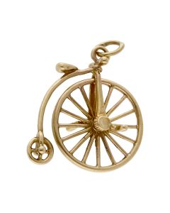 Pre-Owned 9ct Yellow Gold Penny Farthing Charm