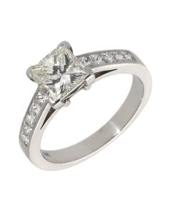 Pre-Owned Platinum 2.05ct Princess Cut Diamond Solitaire Ring