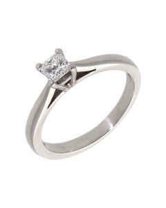 Pre-Owned Platinum 0.31ct VS1 Princess Cut Diamond Ring