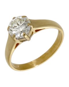 Pre-Owned 18ct Yellow Gold 1.16ct Diamond Solitaire Ring