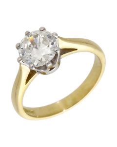 Pre-Owned 18ct Yellow Gold 0.92ct Diamond Solitaire Ring