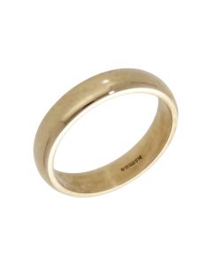 Pre-Owned 9ct Yellow Gold 4mm Wedding Band Ring