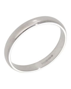 Pre-Owned 18ct White Gold 3mm Wedding Band Ring