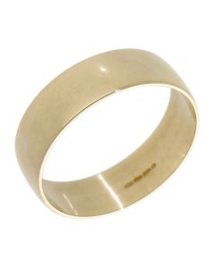 Pre-Owned 9ct Yellow Gold 6mm Plain Wedding Band Ring
