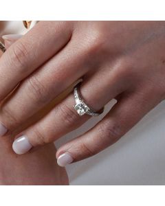 Pre-Owned Platinum 2.05ct Princess Cut Diamond Solitaire Ring