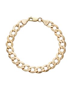 Pre-Owned 9ct Yellow Gold 8.5" Curb Bracelet