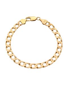 Pre-Owned 9ct Yellow Gold 8.5" Curb Bracelet