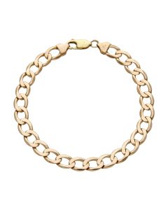 Pre-Owned 9ct Yellow Gold 8" Curb Bracelet