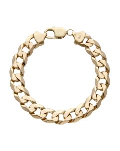 Pre-Owned 9ct Yellow Gold 8" Heavy Curb Bracelet