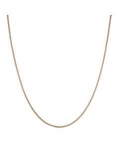 9K YELLOW GOLD GF 2MM CURB RING LINK CHAIN SOLID LADIES GIRLS