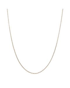 Pre-Owned 9ct Yellow Gold 20" Faceted Belcher Chain Necklace