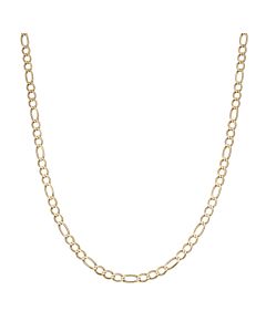 Pre-Owned 9ct Yellow Gold 20.5" Figaro Chain Necklace