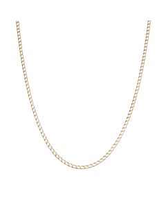 Pre-Owned 9ct Yellow Gold 20" Square Curb Chain Necklace