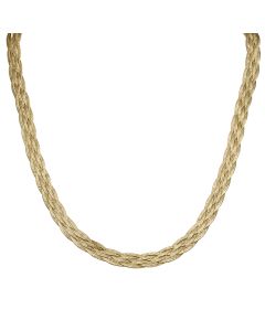 Pre-Owned 9ct Gold 18" Woven Herringbone Necklet
