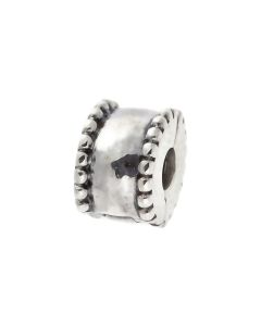 Pre-Owned Pandora Silver Beaded Edge Clip Charm