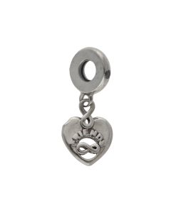 Pre-Owned Pandora Silver Friends Forever Heart Dangle Charm
