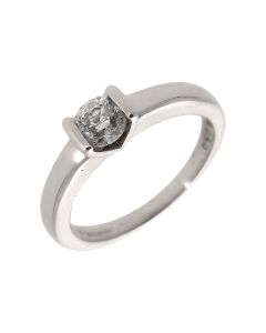 Pre-Owned 18ct Gold 0.50ct Tension Set Diamond Solitaire Ring